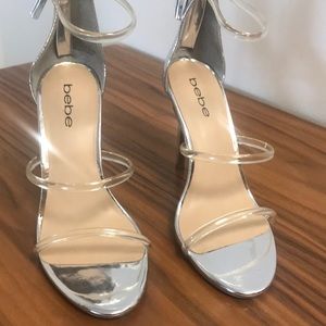 Bebe silver clear string